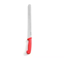 Ham/kebab knife with the Granton edge, Red, (L)490mm, 