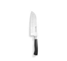 Нож Santoku, Profi Line, С грантонами, черный, (L)310мм, 