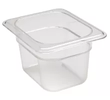 Camwear GN 1/8 polikarbonāta konteiners, Cambro, 1 l, H 100 mm, 1L, Caurspīdīgs, 161x132x(H)100mm