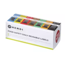 Vairākkārt lietojamo uzlīmju komplekts ar padevēju Food Safety katrai dienai, 240x80x(H)100mm, 