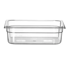 Container GN 1/2 polycarbonate, Profi Line, GN 1/2, 6,5L, Transparent, 325x265x(H)100mm, 
