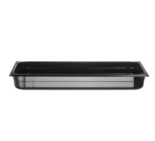 Container GN 1/1 black polycarbonate, Profi Line, GN 1/1, 9L, Black, 530x325x(H)65mm, 
