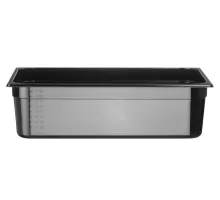 Container GN 1/1 black polycarbonate, Profi Line, GN 1/1, 21L, Black, 530x325x(H)150mm, 