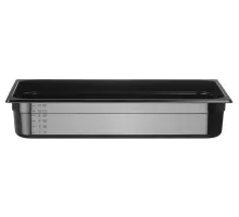 Container GN 1/1 black polycarbonate, Profi Line, GN 1/1, 14L, Black, 530x325x(H)100mm, 