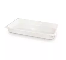 Container GN 1/1 white polycarbonate, GN 1/1, 9L, White, 530x325x(H)65mm, 