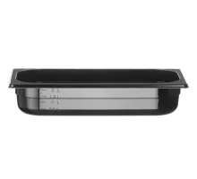 Container GN 1/3 black polycarbonate, Profi Line, GN 1/3, 2,5L, Black, 325x176x(H)65mm, 
