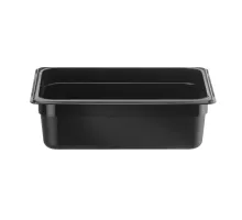 GN 1/2 konteiners, HENDI, Kitchen Line, GN 1/2, 5,7L, Melns, 325x265x(H)100mm