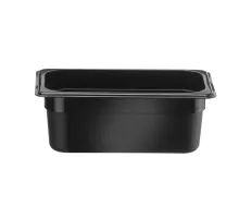 GN 1/4 konteiners, HENDI, Kitchen Line, GN 1/4, 2,4L, Melns, 265x160x(H)100mm