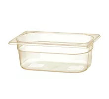 GN 1/4 container, high-temperature resistant, GN 1/4, 2,6L, Transparent, 265x162x(H)100mm