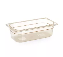GN 1/4 container, high-temperature resistant, GN 1/4, 1,7L, Transparent, 265x162x(H)65mm
