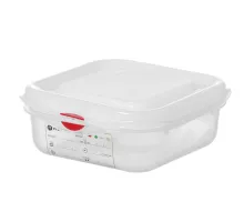 Контейнер GN 1/6, полипропилен, GN 1/6, 1,1л, прозрачный, 176x162x(H)65мм