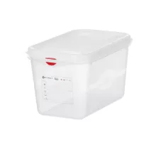 GN 1/4 container, polypropylene, GN 1/4, 4,3L, Transparent, 265x162x(H)150mm, Rectangular