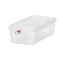 GN 1/3 container, polypropylene, GN 1/3, 4L, Transparent, 325x176x(H)100mm, Rectangular