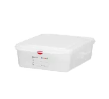 GN 1/2 container, polypropylene, GN 1/2, 6,5L, Transparent, 325x265x(H)100mm, Rectangular