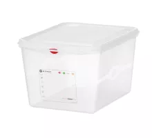 GN 1/2 container, polypropylene, GN 1/2, 12,5L, Transparent, 325x265x(H)200mm, Rectangular
