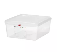 GN 2/3 container, polypropylene, GN 2/3, 13,5L, Transparent, 354x325x(H)150mm, Rectangular