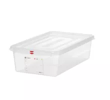 GN 1/1 container, polypropylene, GN 1/1, 21L, Transparent, 530x325x(H)150mm, Rectangular