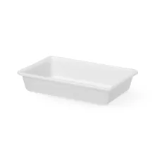 Prep tray, 3L, White, 340x235x(H)70mm, Rectangular