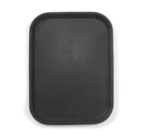 Serving tray, rectangular, non-slip, black, 255x355mm, 