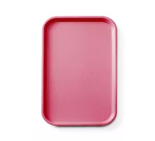 Polypropylene fast food tray GN 1/1, AmerBox, GN 1/1, Red, 530x325x(H)20mm, Rectangular