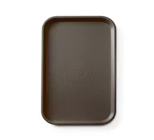 Polypropylene fast food tray GN 1/1, AmerBox, GN 1/1, Brown, 530x325x(H)20mm, Rectangular