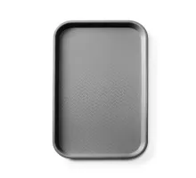Polypropylene fast food tray GN 1/1, AmerBox, GN 1/1, Black, 530x325x(H)20mm, Rectangular