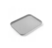 Polypropylene fast food tray, small, Light grey, 265x345x(H)20mm, 