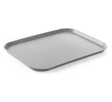 Polypropylene fast food tray, large, Light grey, 350x450x(H)20mm, 