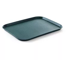 Polypropylene fast food tray, large, Green, 350x450x(H)20mm, 