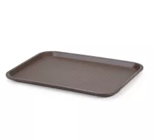Polypropylene fast food tray, medium, Brown, 305x415x(H)20mm, 
