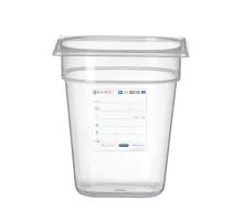 Container GN 1/6 HACCP, GN 1/6, 3,4L, Transparent, 176x162x(H)200mm, 