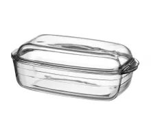 Блюдо для запекания с крышкой OVENCHEF, Duralex, прозрачный, 370x215x(H)140мм