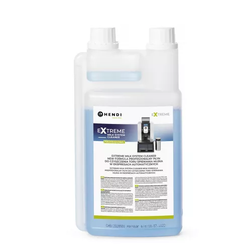 Extreme Milk System Cleaner, piena sistēmas tīrīšanas līdzeklis ar jaunu formulu, profesionāls piena putotāju šķidruma tīrīšanas līdzeklis automātiskajiem kafijas automātiem, 1 l