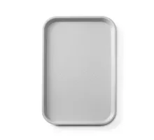 Polypropylene fast food tray GN 1/1, AmerBox, GN 1/1, Light grey, 530x325x(H)20mm, Rectangular