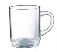 Bock Mug, Arcoroc, 250 ml, 0,25L, Transparent, 6 pcs., ⌀68x(H)89mm
