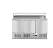 Trīs durvju picu galds 380L, Arktic, 230V/310W, 1378x702x(H)1155mm