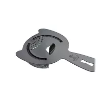 4 zobu bārmeņa sietiņš, melns spīdums, Barfly, melns