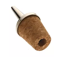 Стальной наполнитель/натуральная пробка - 3 штуки, Barfly, серебристый