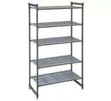 Camshelving Basics Plus saliktais uzglabāšanas plaukts ar 4 ventilējamiem plauktiem, Cambro, Camshelving, 915x540x(H)1830mm