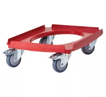 Camdolly ratiņi Cam GoBox izolētām tvertnēm, GN 1/1, Cambro, sarkana krāsa, Sarkans, 692x426x(H)167mm