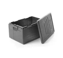 Cam GoBox Economy izolēts konteiners 46 l, GN 1/1, GN 1/2, Cambro, Melns, 600x400x(H)316mm