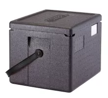 Cam GoBox izolēts konteiners ar melnu siksnu, GN 1/2, Cambro, 22,3 l, 22,3L, Melns, 390x330x(H)316mm
