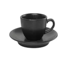 Элегантная чашка для эспрессо, Fine Dine, уголь, 0,08 л, черная