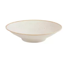 Plate with base, Fine Dine, Sand, Cream