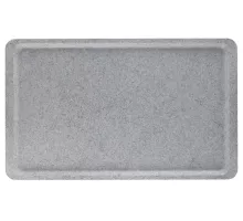 Versa polyester tray with flat rim, granite., Cambro, granite, Light grey, 370x530mm