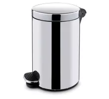 Apaļa atkritumu urna ar pedāļiem un iekšējo tvertni, 5L, ⌀210x(H)280mm