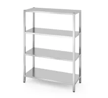 Uzglabāšanas plaukts ar 4 pilniem plauktiem - skrūvējams, Kitchen Line, 1200x500x(H)1800mm
