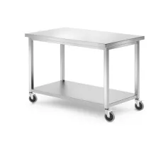 Mobilais galds ar plauktu - skrūvējams, Kitchen Line, 1200x600x(H)850mm