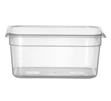 Container GN 1/2 polypropylene, Profi Line, GN 1/2, 9,5L, Transparent, 325x265x(H)150mm
