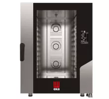 Electric convection-steam oven Millennial Black Mask Bakery, 10x 600x400mm - electronic control, Tecnoeka, 400V/15500W, 850x1035x(H)1130mm